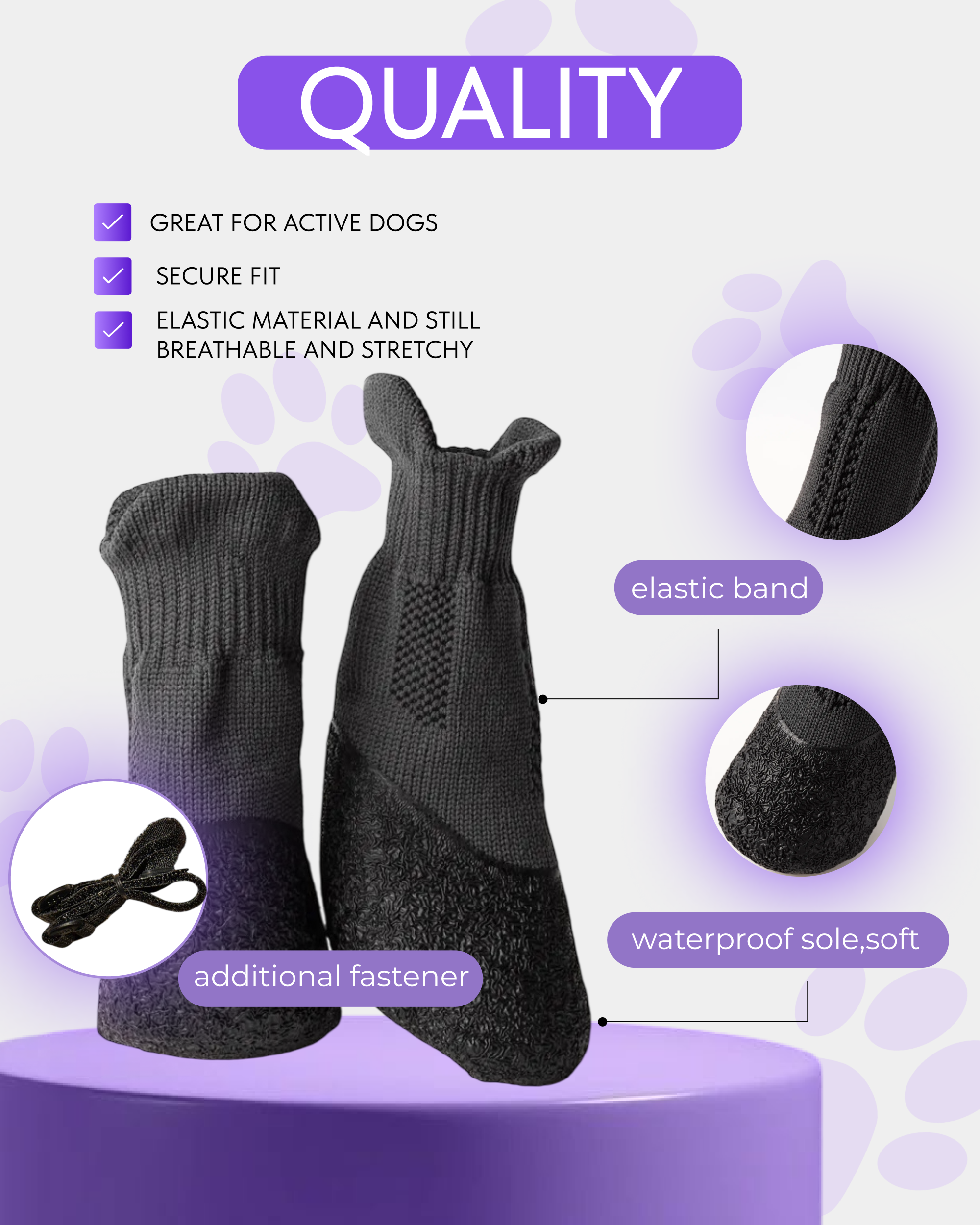 Waterproof Ergonomic Dog Socks