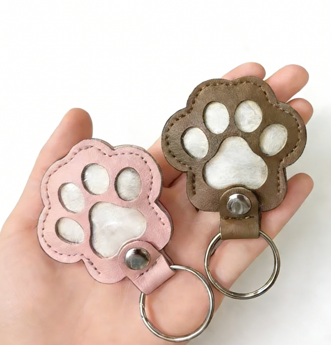 The Forever Bond: Paw Keepsake Keychain